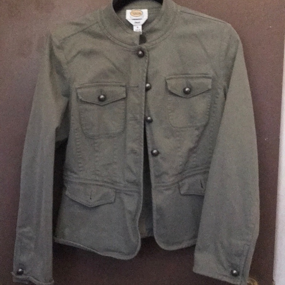 Talbots Green Stretch Jacket - image 1
